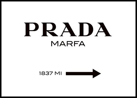 Prada Marfa B&W Poster 